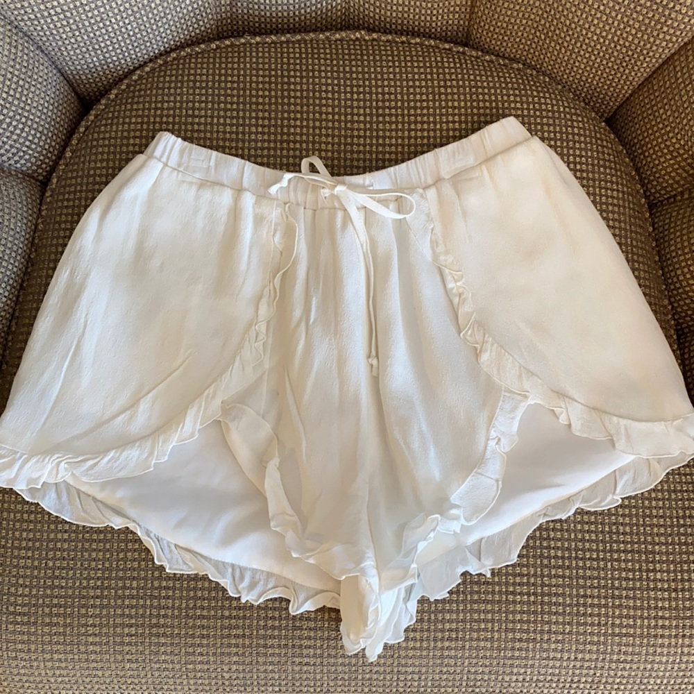 Lovers and Friends White Cut Out Shorts